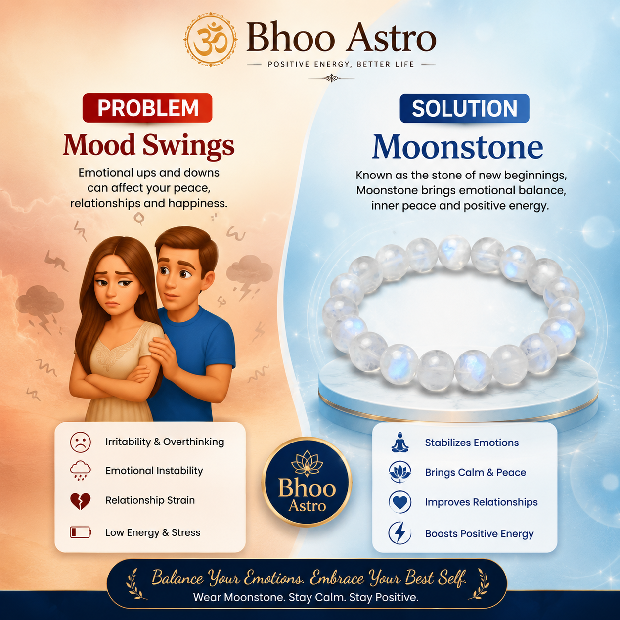 Moonstone bracelet